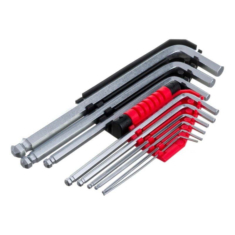 Набор шестигранников 9шт. 1,5-10мм с шаром CrV -средние  YATO YT-0505