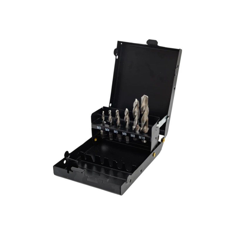 Набор сверло-метчик М3-М10 7шт HEX  YATO YT-44849