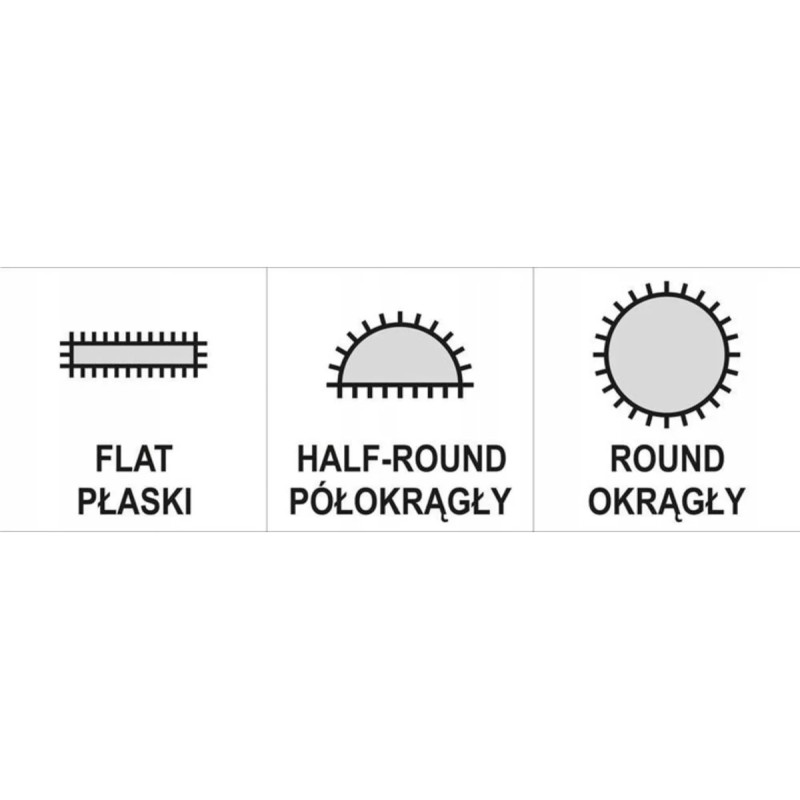 Надфили алмазные в наборе 4х160х50мм 3пр. YATO YT-6150