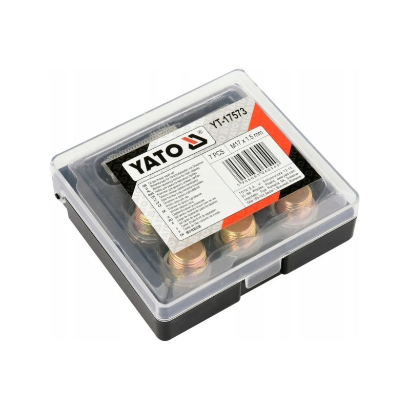 Набор для ремонта масляных пробок М17х1,5мм YATO YT-17573