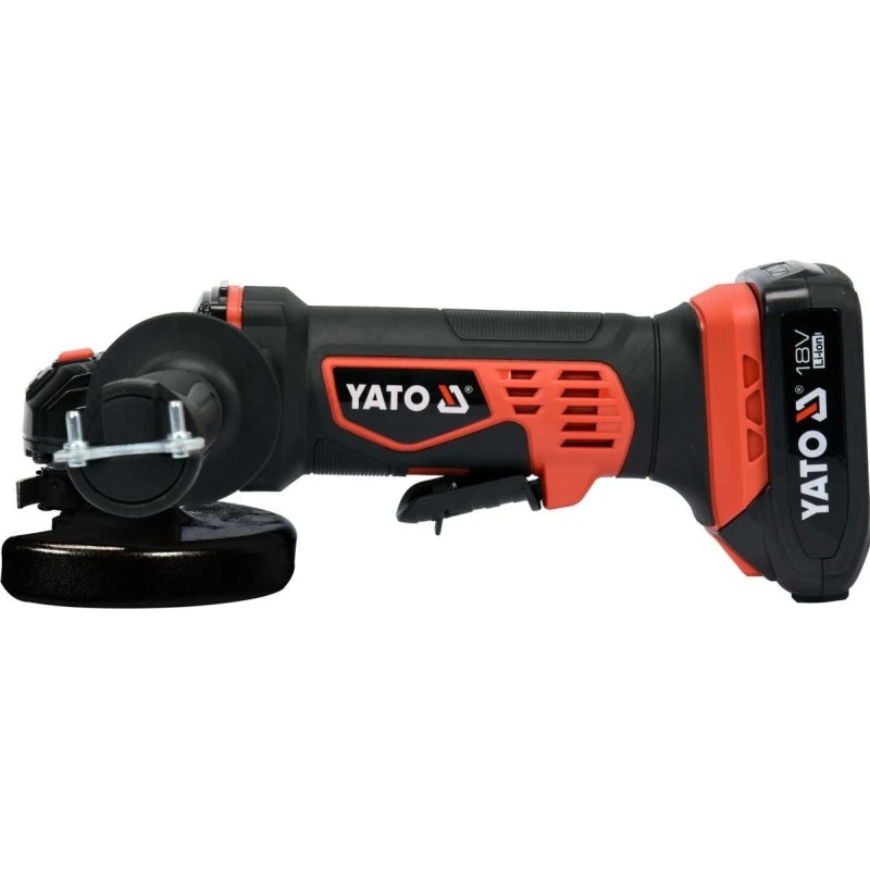 Аккумуляторная углошлифмашина 18В+1 аккум. YATO YT-82826