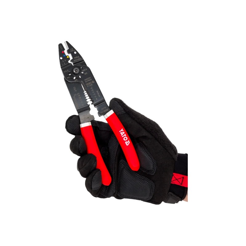 Пассатижи для зачистки проводов с кусачками, 215мм YATO YT-2293