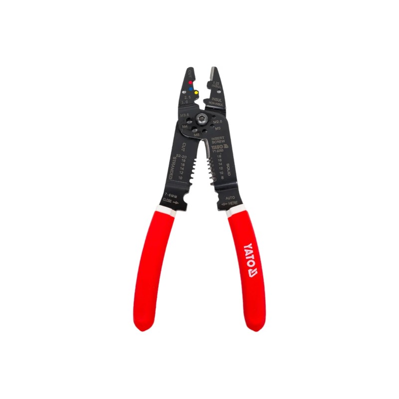 Пассатижи для зачистки проводов с кусачками, 215мм YATO YT-2293