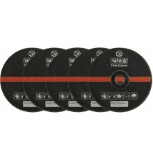 Набор отрезных дисков по металлу 75мм 5шт. /для арт. YT-0993/ YATO YT-0994