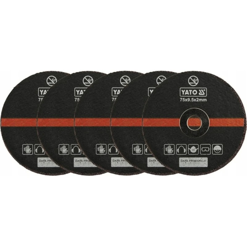 Набор отрезных дисков по металлу 75мм 5шт. /для арт. YT-0993/ YATO YT-0994