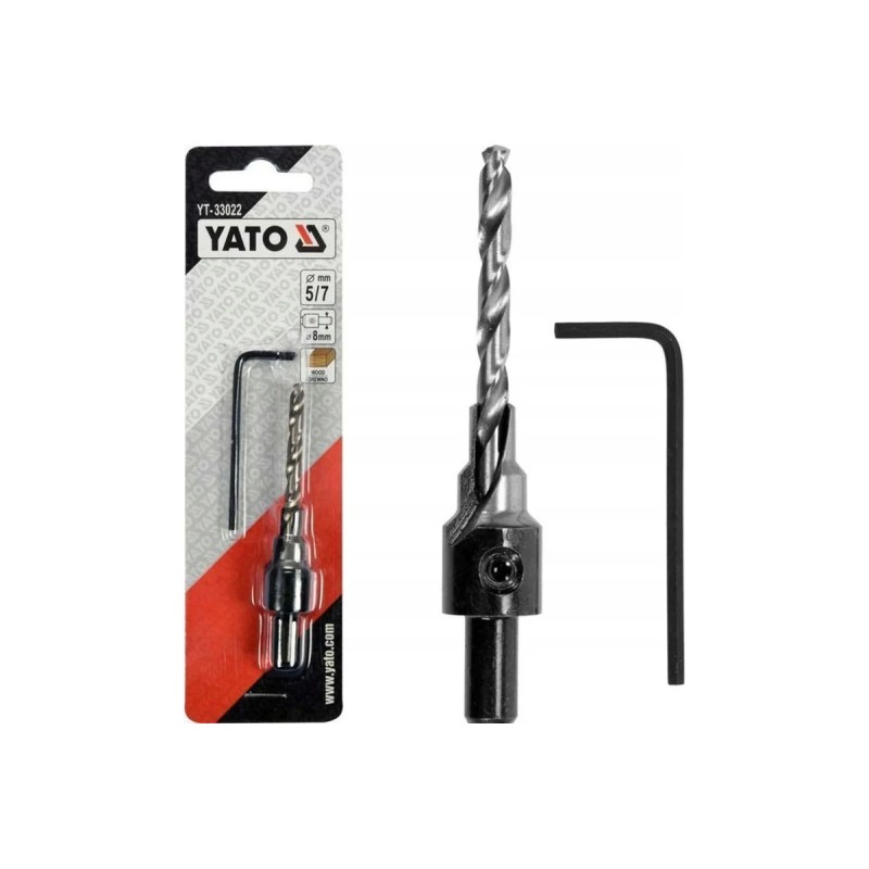 Сверло под конфирмат 5-7мм YATO YT-33022