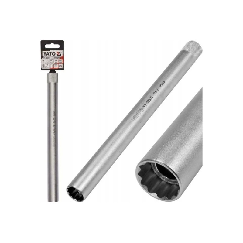 Головка свечная 250 мм, 16 мм YATO YT-38522