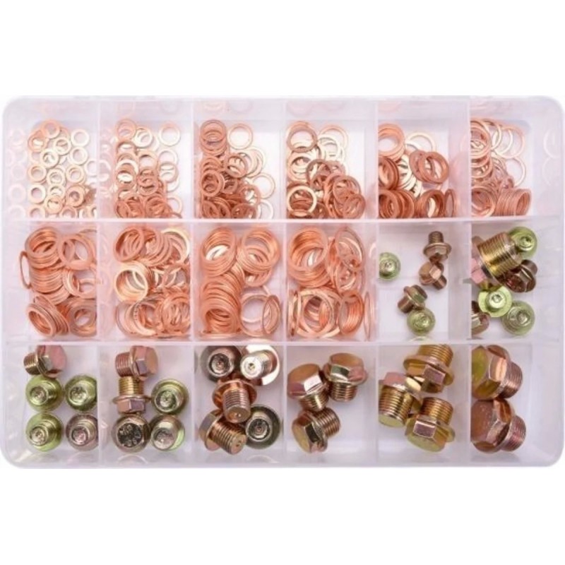 Набор медных шайб и сливных пробок поддона двигателя ,534 пр YATO YT-06864