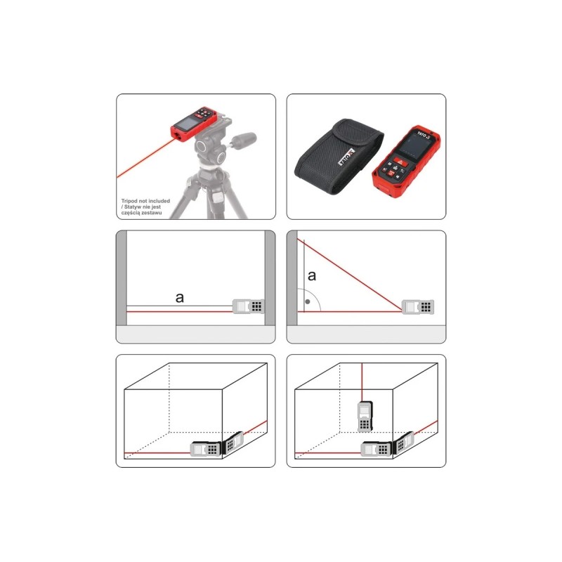 Лазерный дальномер 40м YATO YT-73126
