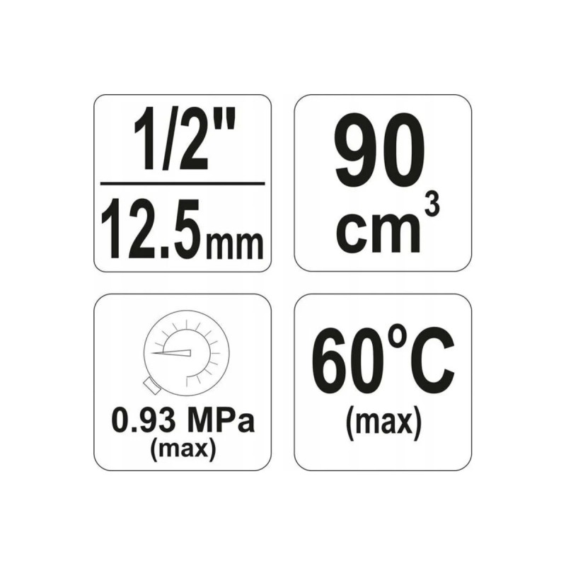 Влагоотделитель с регулятором 1/2" YATO YT-2383