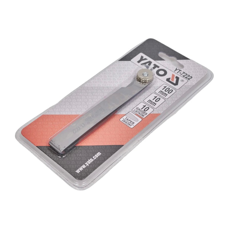 Щупы измерительные 100мм 10шт.0,05-0,5мм YATO YT-7222