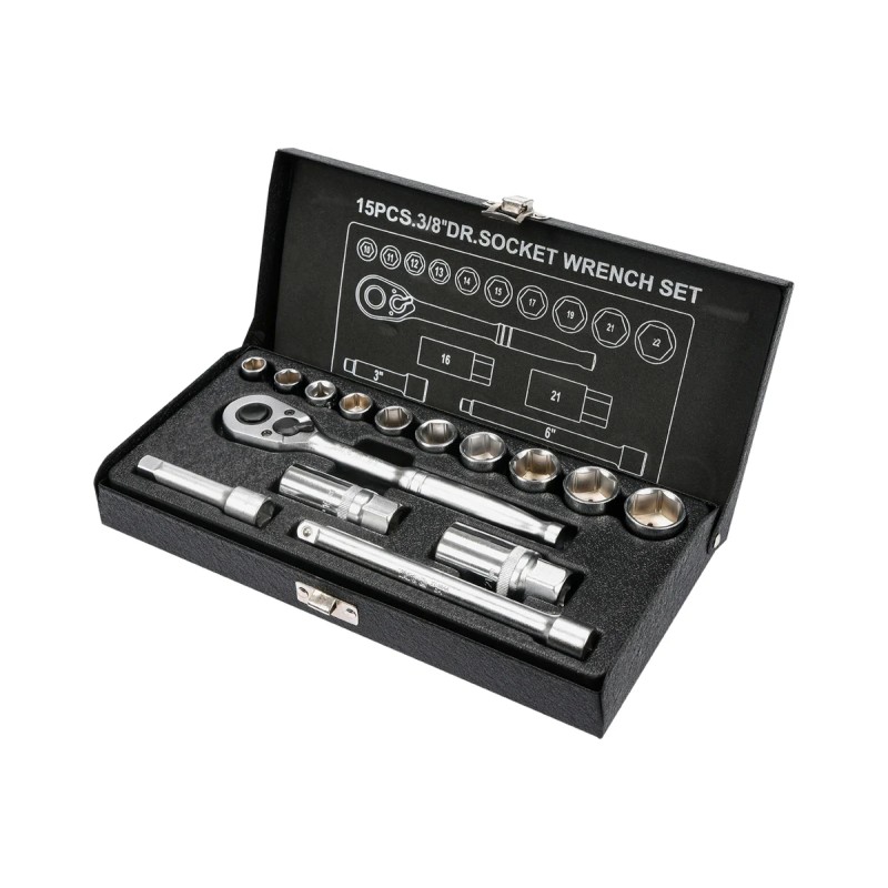 Набор торцевых головок YATO 3/8" 15 предметов YATO YT-38631