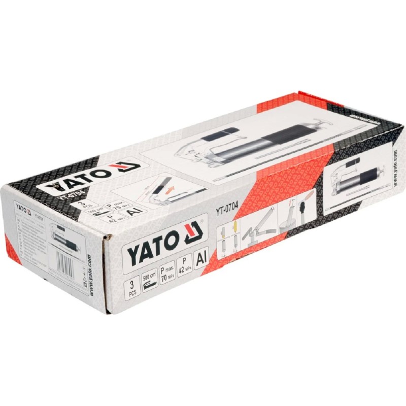 Шприц для консистентной смазки 500см³  YATO YT-0704