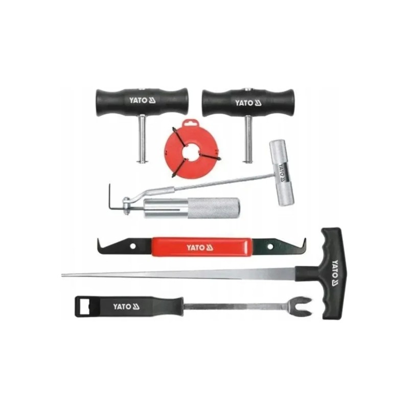 Комплект для демонтажа лобовых стекол 7пр YATO YT-0845