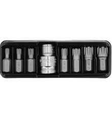 Набор специальных бит RIBE М5-М14 с переходником 8 предм. YATO YT-0418