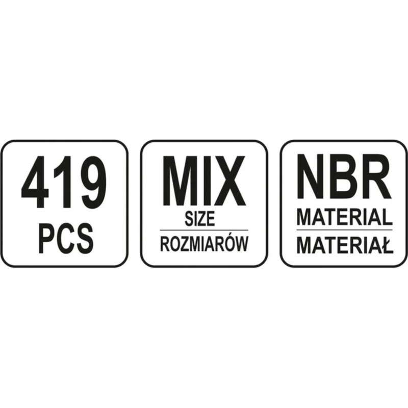 Набор уплотнительных колец, 419 пр YATO YT-06876