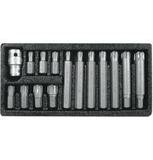 Набор специальных бит RIBE М5-М14 с переходником 15 предм. YATO YT-0419