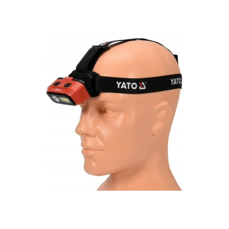 Налобный фонарь 800лм, аккум. датчик движения YATO YT-08594