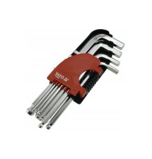 Набор шестигранников 10шт. 2,0-12мм с шаром CrV YATO YT-0509