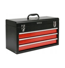 Ящик для инструмента металлический с 3-мя выдвижными полками YATO YT-08873