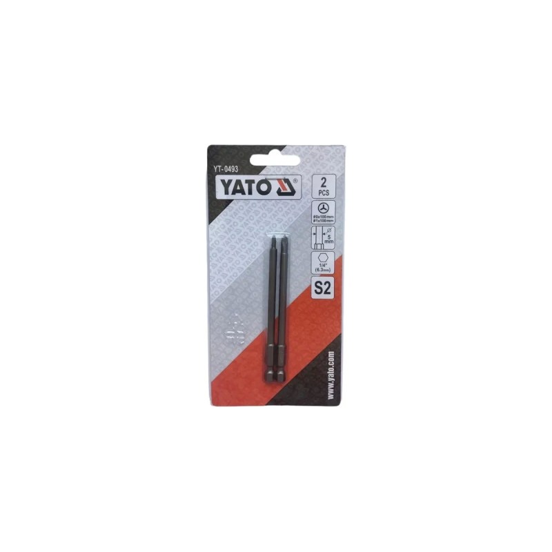 Бита TRI-WING №0х100мм;№1х100мм 2шт YATO YT-0493
