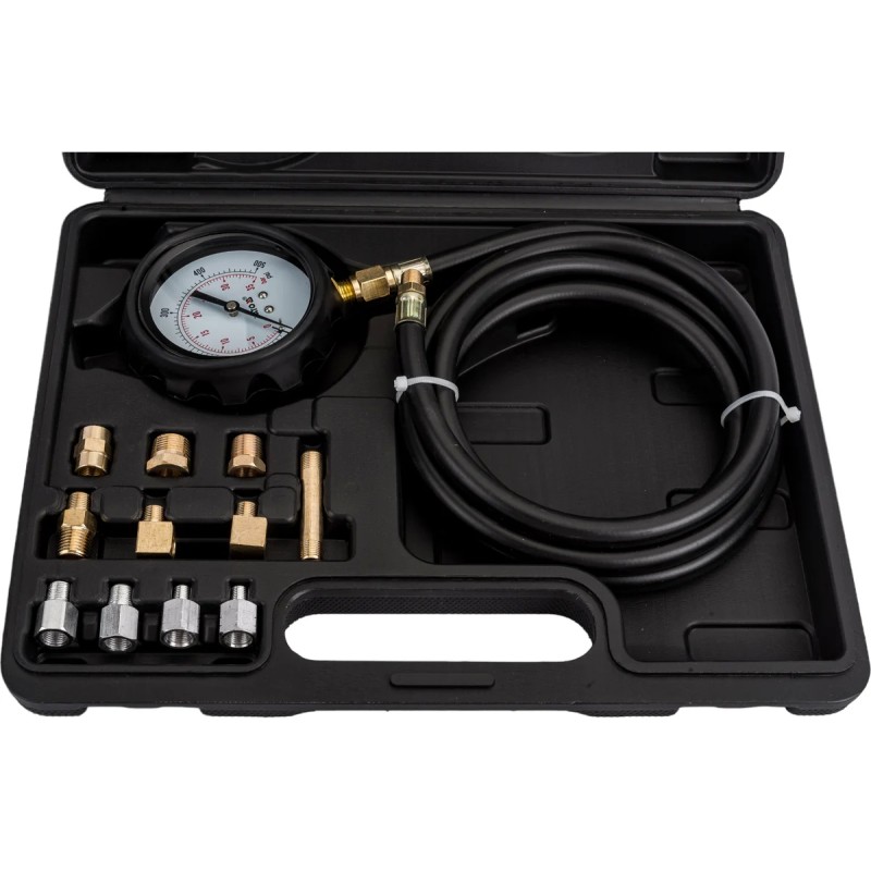 Тестер давления масла с адаптерами 0-500 PSI/0-35 бар набор 12 предметов YATO YT-73030