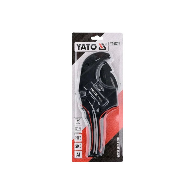 Труборез для ПВХ труб 75мм PTFE YATO YT-22274