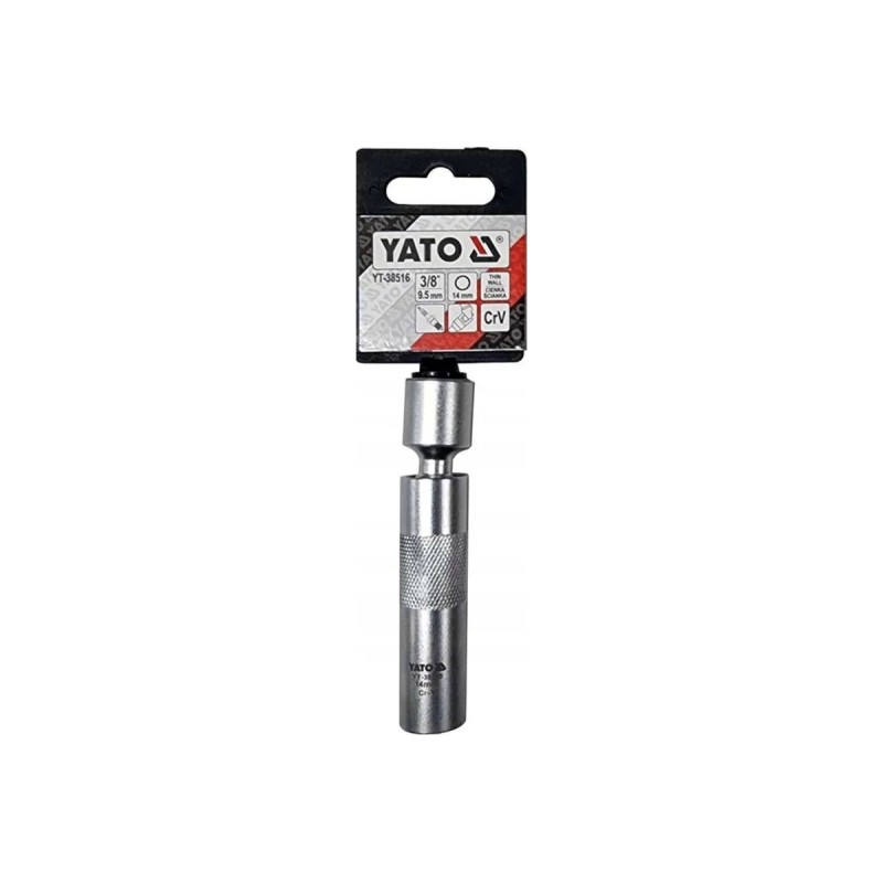 Головка с шарниром для свечей зажигания 14мм 3/8" YATO YT-38516