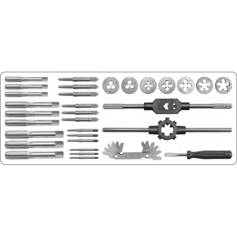 Набор метчиков и плашек М3-М12,32шт YATO YT-2975