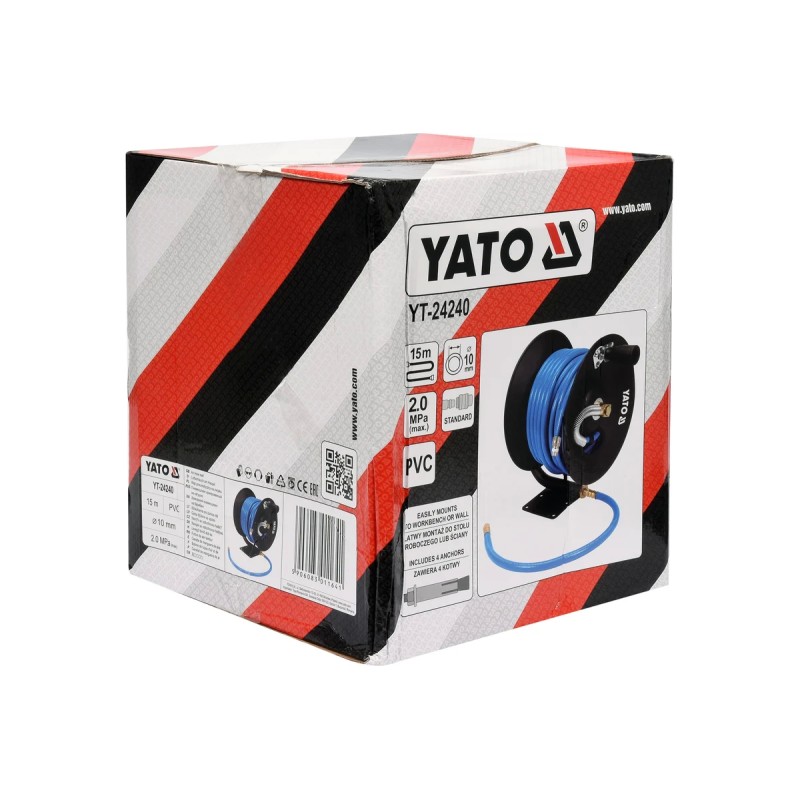 Шланг армированный на катушке 15м YATO YT-24240