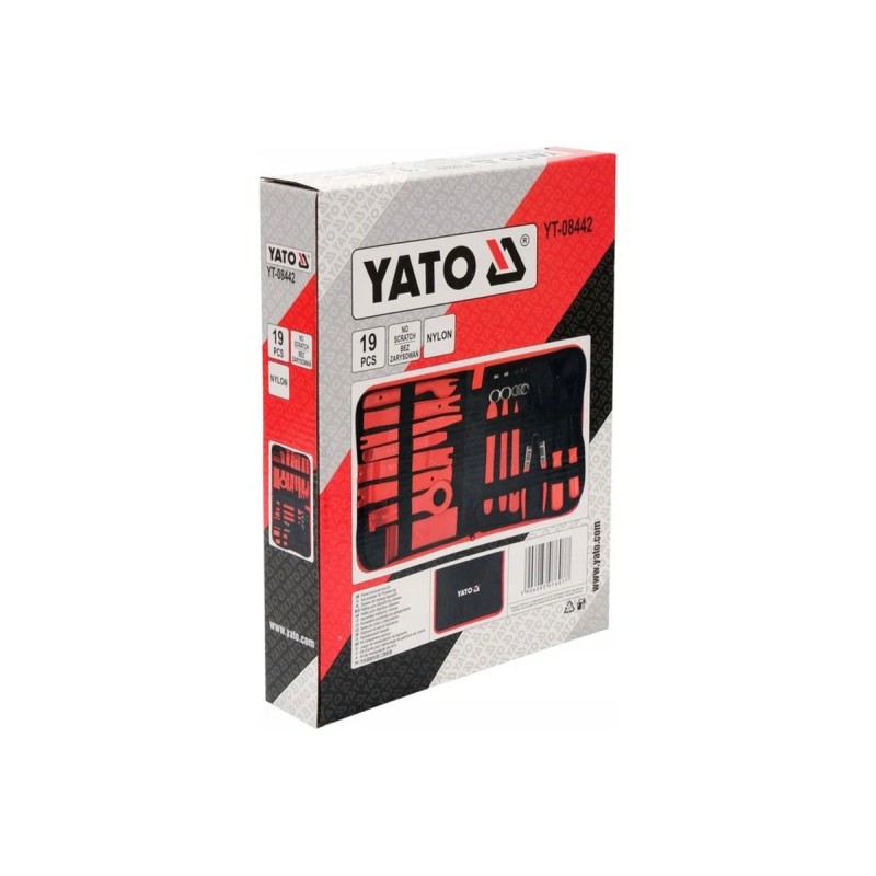 Набор съемников панелей салона 19 пр YATO YT-08442