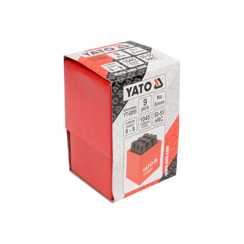 Клейма цифровые 9пр-8мм YATO YT-6855