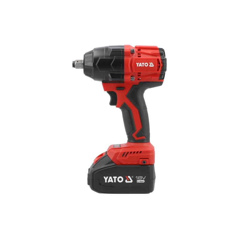 Гайковёрт ударный бесщёточный 18В 850N, два аккумулятора 4AH и зарядное устройство  YATO YT-8277935