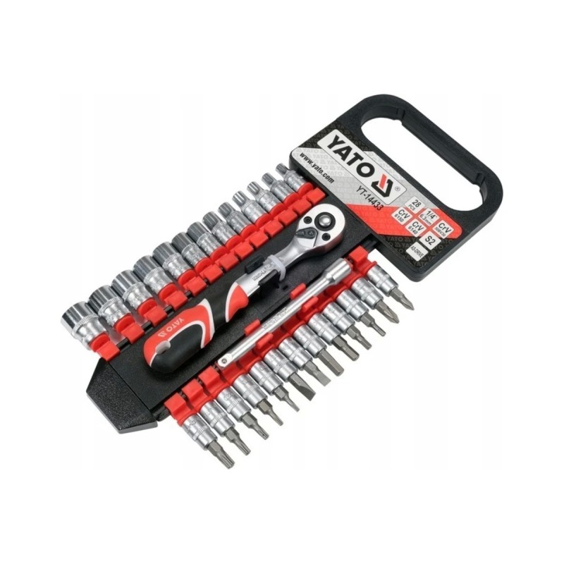 Набор насадок 28 шт. 1/4" YATO YT-14433