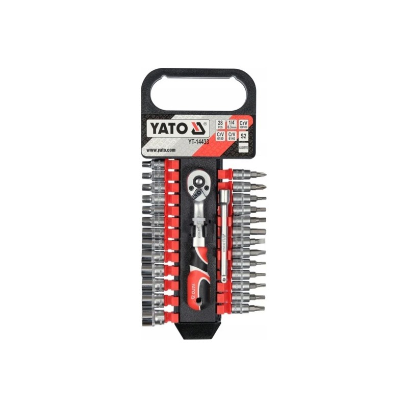 Набор насадок 28 шт. 1/4" YATO YT-14433