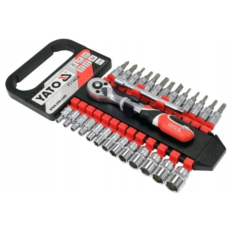 Набор насадок 28 шт. 1/4" YATO YT-14433