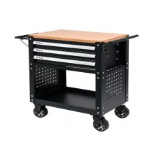Тележка инструментальная на колесах с 3-мя ящиками 685X455X895MM YATO YT-55281