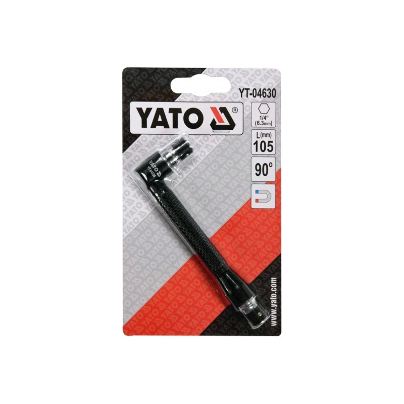 Адаптер угловой для бит 1/4" YATO YT-04630