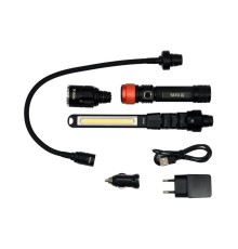 Лампа-переноска 3в1  380лм + чемодан  YATO YT-08521