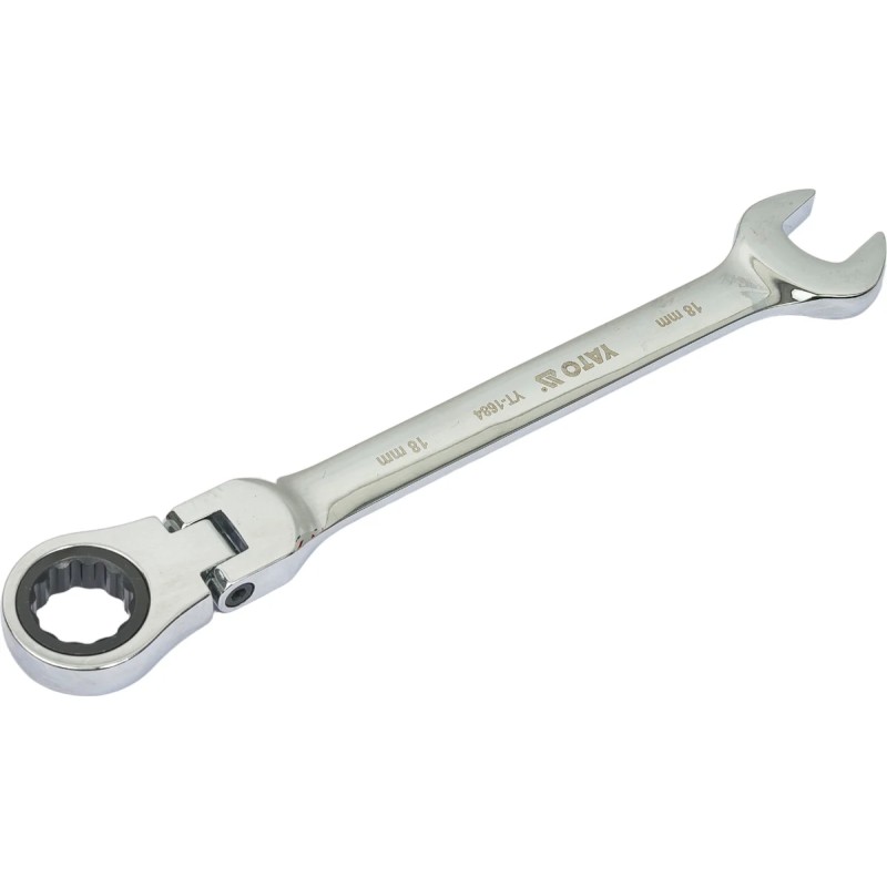 Ключ комбинированный с трещоткой и шарниром 18мм YATO YT-1684