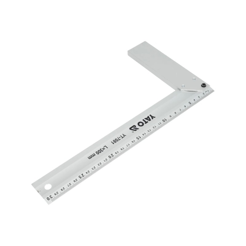 Угольник столярный алюминиевый 300мм YATO YT-7081