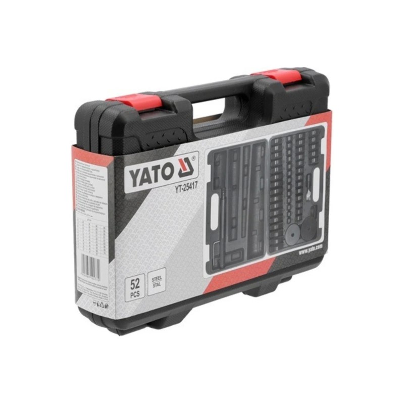Комплект для установки уплотнений подшипников и резиновых креплений, 52 предмета YATO YT-25417