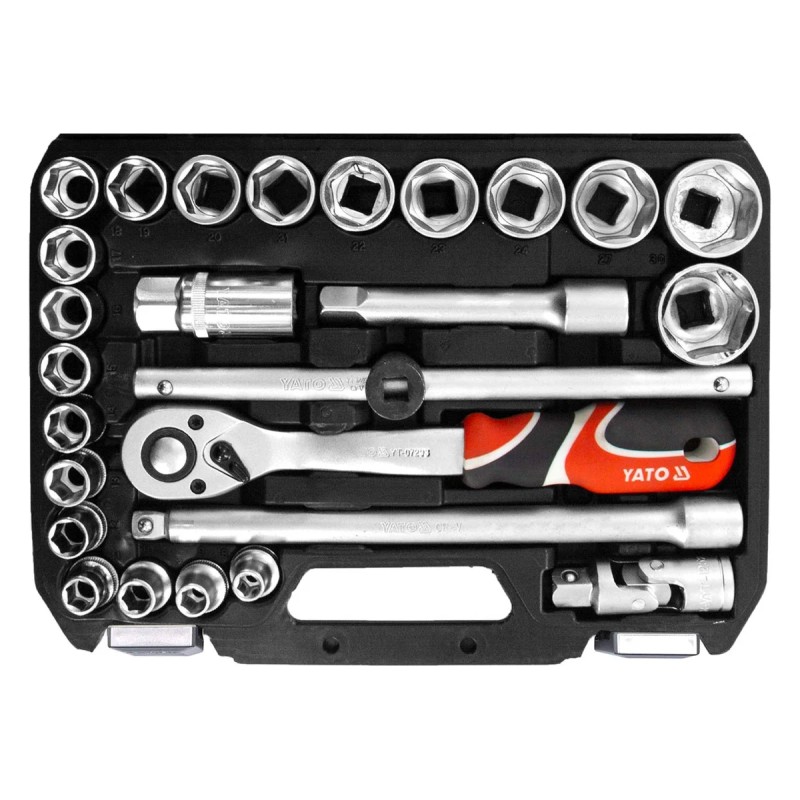 Набор инструментов 1/2'', 26 пр. YATO YT-38752