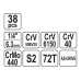 Набор торцевых головок и бит 1/4" 38пр.XS YATO YT-14471