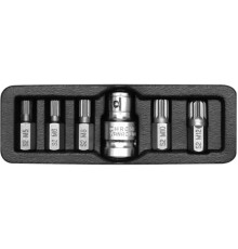 Набор специальных бит "SPLINE" с переходником 6 предм. YATO YT-0414