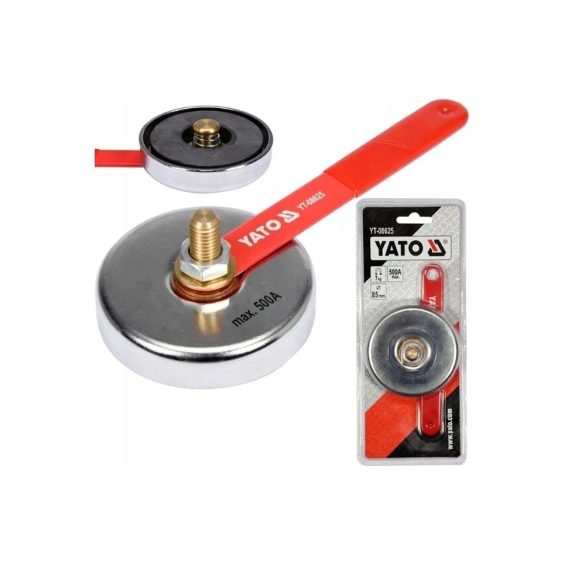 Сварочный магнитный заземляющий зажим 7кг, 500А YATO YT-08625