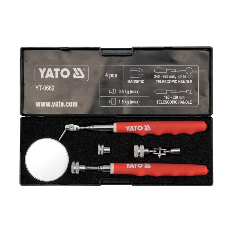 Проверочный набор держатель + зеркало YATO YT-0662