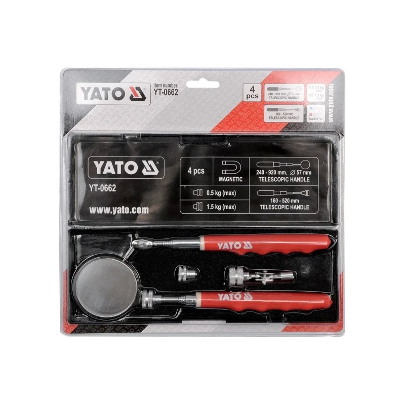 Проверочный набор держатель + зеркало YATO YT-0662