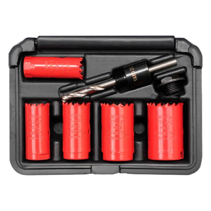 Набор биметаллических коронок 19-32 мм 7 предметов YATO YT-3382