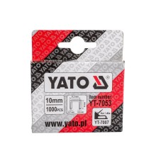 Скобы 10мм, 0,7 х 11,2 1000шт. YATO YT-7053